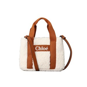 クロエ キッズ&ジュニア ショルダーバッグ ハンドバッグ 手提げかばん/Chloe 斜めがけ 2WAY ロゴ ショルダーバッグ ハンドバッグ 手提げ