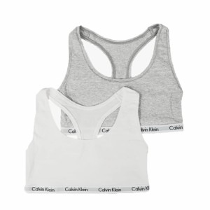 カルバンクライン レディース スポーツブラジャー2枚セット 下着 アンダーウェアLサイズ/Calvin Klein ノンワイヤー ロゴ シンプル スポ