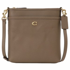 コーチ レディース ショルダーバッグ サコッシュ/COACH Kitt Crossbody レザー 斜めがけ ロゴ ショルダーバッグ サコッシュ ダークストー