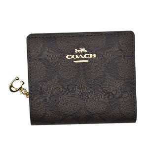 コーチ レディース 二つ折り財布/COACH ロゴモノグラム 二つ折り財布 BK/BR 送料無料/込 誕生日プレゼントの通販はau PAY