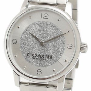 [即日発送]コーチ レディース 腕時計/COACH GRAND アナログ 丸型 3連ステンレスベルト 腕時計 シルバー 送料無料/込 誕生日プレゼント