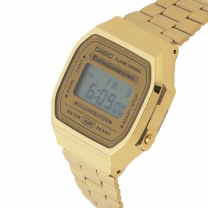 [即日発送]カシオ メンズ&レディース 腕時計/CASIO デジタル 3連ブレス スクエア型 腕時計 ゴールド 送料無料/込 父の日ギフト