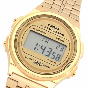 カシオ メンズ&レディース 腕時計/CASIO デジタル クオーツ 丸型 腕時計 ゴールド 送料無料/込 誕生日プレゼント