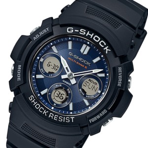 カシオ メンズ&レディース 腕時計/CASIO G-SHOCK Gショック 電波 ソーラー 腕時計 ネイビー/アンバー 送料無料/込 母の日ギフト