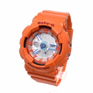 カシオ レディース 腕時計/CASIO BABY G ベビーG アナログ デジタル ラウンドケース 腕時計 オレンジ 送料無料/込 父の日ギフト