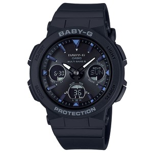 カシオ レディース 腕時計/CASIO Baby-G ベビージー ベイビージー BabyG アナデジ 丸型 アナログ 腕時計 ブラック 送料無料/込 父の日ギ
