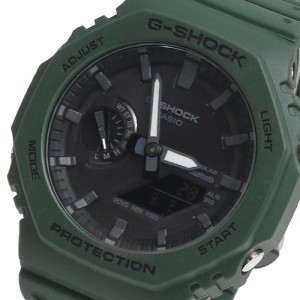 [即日発送]カシオ メンズ 腕時計/CASIO G-SHOCK  Gショック クォーツ クロノグラフ アナデジ 腕時計 ブラック グリーン 送料無料/込 父の