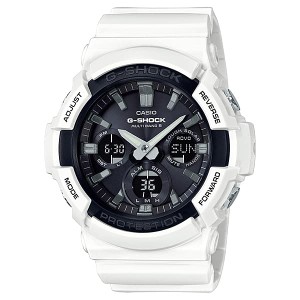 カシオ メンズ 腕時計/CASIO G-SHOCK  Gショック クォーツ クロノグラフ アナデジ 腕時計 ブラック ホワイト 送料無料/込 父の日ギフト