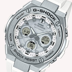 カシオ メンズ&レディース 腕時計/CASIO G-SHOCK Gショック クロノグラフ 電波 ソーラー 腕時計 ホワイト 送料無料/込 母の日ギフト 父の