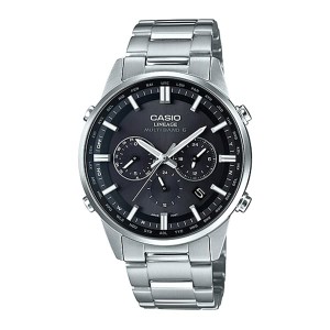 カシオ メンズ 腕時計/CASIO LINEAGE リニエージ ソーラー 多針アナログ 腕時計 ブラック 送料無料/込 父の日ギフト