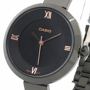 カシオ レディース 腕時計/CASIO アナログ ステンレス クオーツ 腕時計 ブラック 送料無料/込 誕生日プレゼント