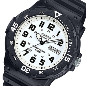 カシオ メンズ 腕時計/CASIO 100m防水 腕時計 ホワイト 送料無料/込 父の日ギフト