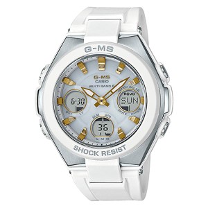 カシオ レディース 腕時計/CASIO BABY-G　ベビーG クォーツ クロノグラフ アナデジ 腕時計 ホワイト 送料無料/込 母の日ギフト