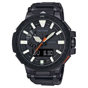 カシオ メンズ 腕時計/CASIO PROTREK プロトレック クォーツ クロノグラフ アナデジ 腕時計 ブラック 送料無料/込 母の日ギフト