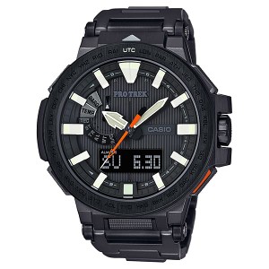 カシオ メンズ 腕時計/CASIO PROTREK プロトレック クォーツ クロノグラフ アナデジ 腕時計 ブラック 送料無料/込 卒業祝入学祝プレゼン