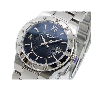 カシオ レディース 腕時計/CASIO シーン SHEEN 腕時計 ブラック/シルバー 送料無料/込 母の日ギフト