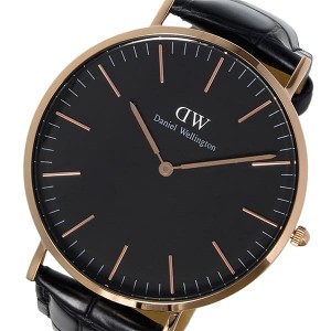 [即日発送]ダニエルウェリントン メンズ 腕時計/Daniel Wellington CLASSIC BLACK 腕時計 ブラック 送料無料/込 父の日ギフト