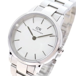 [即日発送]ダニエルウェリントン レディース 腕時計/Daniel Wellington ICONIC LINK 腕時計 ホワイト シルバー 送料無料/込 父の日ギフト