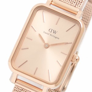 [即日発送]ダニエルウェリントン レディース 腕時計 ドレスウォッチ/Daniel Wellington QUADRO PRESSED UNITONE レクタンギュラー メッシ