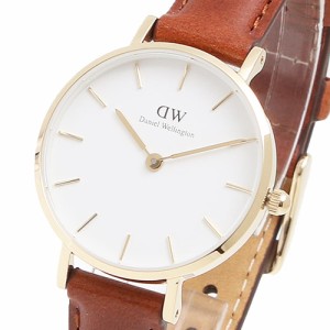 [即日発送]ダニエルウェリントン レディース 腕時計/Daniel Wellington PETITE アナログ レザーベルト シンプル 腕時計 ホワイト 送料無