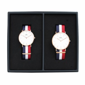 [即日発送]ダニエルウェリントン メンズ&レディース ペアウォッチ 腕時計2個セット/Daniel Wellington PETITE クオーツ アナログ ナイロ