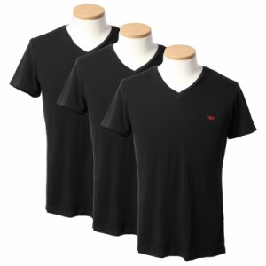 ディーゼル メンズ インナーシャツTシャツ3枚組 アンダーTシャツ3枚セットSサイズ/DIESEL 半袖 Vネック ロゴ インナーシャツTシャツ3枚組