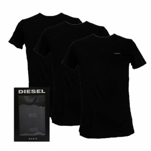 [即日発送]ディーゼル メンズ インナーTシャツ3枚セット 3枚組 アンダーウエアMサイズ/DIESEL 半袖 クルーネック ロゴ インナーTシャツ3