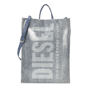 ディーゼル レディース トートバッグ ショルダーバッグ ハンドバッグ/DIESEL DSL SHOPPER L FD X ロゴ デニム 斜めがけ トートバッグ シ