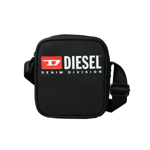 ディーゼル メンズ&レディース ショルダーバッグ/DIESEL RINKE CROSSBODY CROSS BODYBAG 斜めがけ 斜めがけ ロゴ ショルダーバッグ ブラ