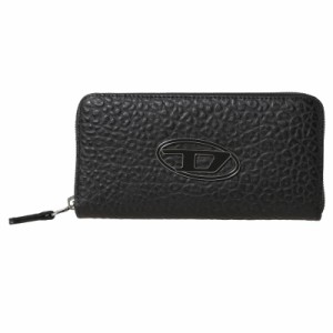 ディーゼル メンズ 長財布 ロングウォレット/DIESEL ラウンドファスナー レザー ロゴ 長財布 ロングウォレット BLACK 送料無料/込 卒業祝