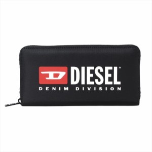 ディーゼル メンズ 長財布 ロングウォレット/DIESEL ラウンドファスナー ロゴプリント 長財布 ロングウォレット ブラック 送料無料/込 母