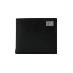 ディーゼル メンズ 二つ折り財布 ミニ財布/DIESEL BI-FOLD COIN S 3D WALLET ロゴ 無地 シンプル 二つ折り財布 ミニ財布 ブラック系 送料