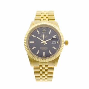 エルジン メンズ 腕時計/ELGIN 腕時計 ブラック ゴールド 送料無料/込 母の日ギフト