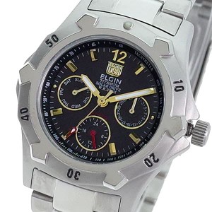 [即日発送]エルジン メンズ 腕時計/ELGIN 腕時計 グレー シルバー 送料無料/込 誕生日プレゼント