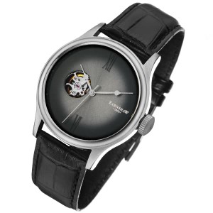 アーンショウ メンズ 腕時計/EARNSHAW 自動巻き アナログ表示 レザー 腕時計 送料無料/込 父の日ギフト