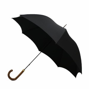フォックスアンブレラズ メンズ&レディース 雨傘 長傘/FOX UMBRELLAS 木製ハンドル 無地 クラシック 雨傘 長傘 ダークグレイン ブラック 