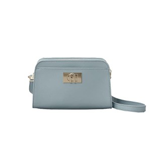 フルラ レディース ショルダーバッグ/FURLA FURLA 1927 MINI CROSSBODY C.CASE 斜めがけ レザー ロゴ ショルダーバッグ ライトグリーン系