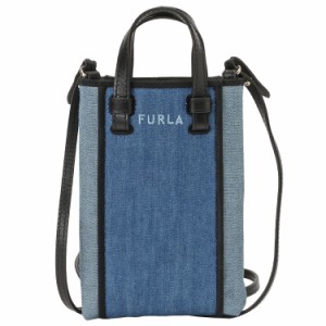 [即日発送]フルラ レディース ショルダーバッグ トートバッグ ハンドバッグ/FURLA MIASTELLA MINI VERTICAL CROSSBODY 斜めがけ デニム 