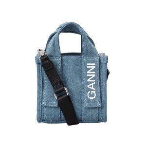 ガニー レディース トートバッグ ショルダーバッグ ハンドバッグ/GANNI RECYCLED TECH MINI TOTE ロゴ 無地 シンプル トートバッグ ショ