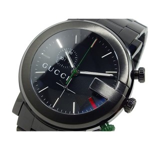 グッチ メンズ 腕時計/GUCCI クロノグラフ 腕時計 ブラック 送料無料/込 母の日ギフト