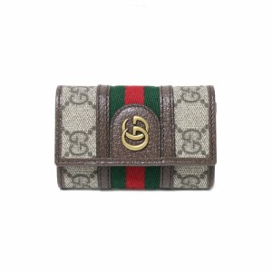 [即日発送]グッチ レディース&メンズ キーケース/GUCCI ロゴ モノグラム柄 ボーダー柄 キーケース ベージュ グリーン レッド 送料無料/込