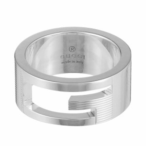 グッチ レディース&メンズ リング 指輪20号/GUCCI ロゴ リング 指輪 シルバー 送料無料/込 母の日ギフト