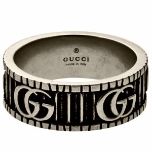 グッチ レディース&メンズ リング 指輪9号/GUCCI シルバー ロゴ 平打ち リング 指輪 送料無料/込 母の日ギフト