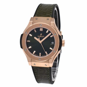 [即日発送]ウブロ レディース 腕時計(BOX訳あり)/HUBLOT クラシックフュージョン CLASSIC FUSION アナログ クオーツ アリゲーターレザー 