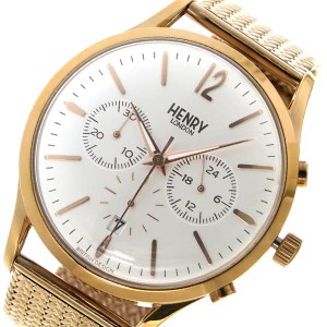 ヘンリーロンドン メンズ&レディース 腕時計/HENRY LONDON 腕時計 ホワイトシルバー 送料無料/込 父の日ギフト