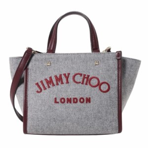 ジミーチュウ レディース トートバッグ ショルダーバッグ ハンドバッグ/JIMMY CHOO ロゴ フェルト 2WAY トートバッグ ショルダーバッグ 