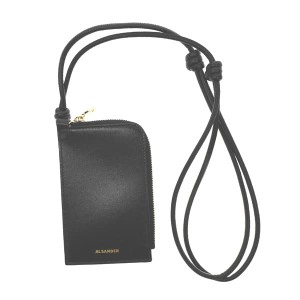 ジルサンダー レディース&メンズ コインケース カードホルダー カードケース/JIL SANDER ENVELOPE NECKLACE レザー ロゴ ストラップ コイ