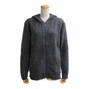 [即日発送]カシウエア レディース パーカーLサイズ/kashwere Hooded Full Zip ジップアップ 長袖 マイクロファイバー パーカー SLATE 送