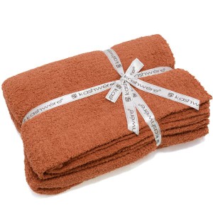 [即日発送]カシウエア シングルブランケット 毛布/kashwere Throw Solid Blankets シングルブランケット 毛布 テラコッタ 送料無料/込 母