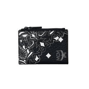 エムシーエム レディース&メンズ 二つ折り財布 ミニ財布/MCM AREN FLAP WALLET /TWO-FOLD MINI モノグラム柄 ロゴ 二つ折り財布 ミニ財布